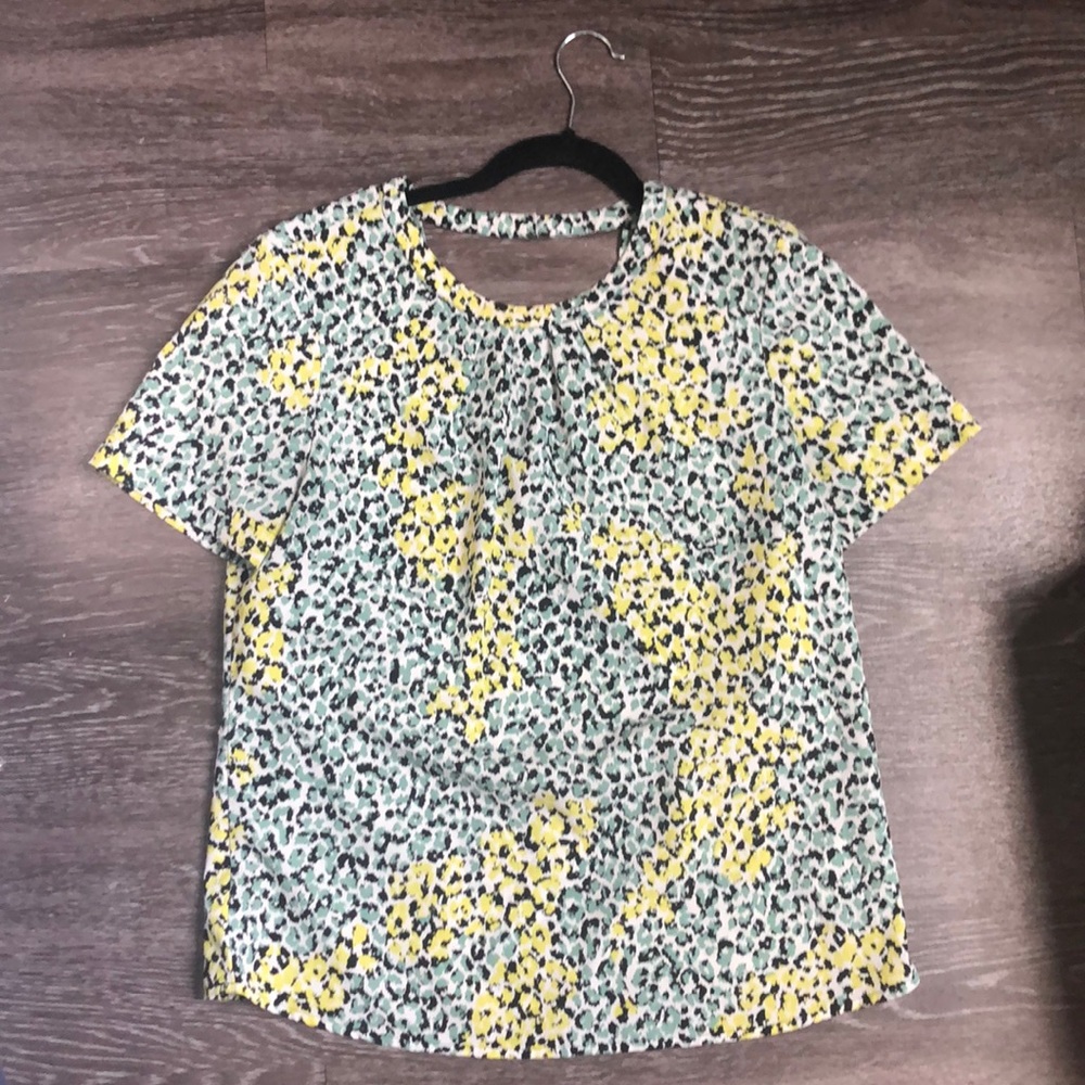 Banana Republic Open Back Leopard Top